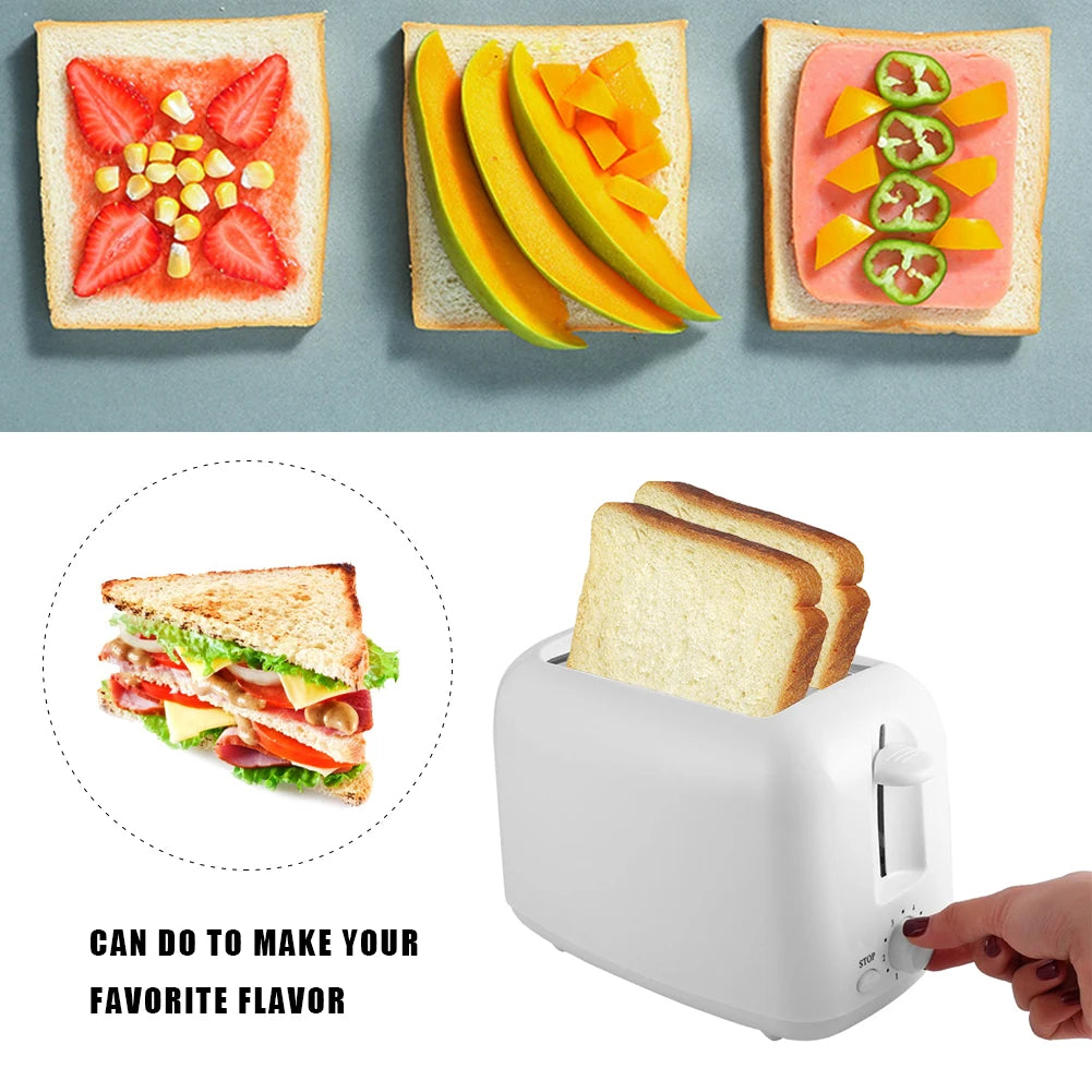 Automatic 2-Slice Toaster with Crumb Tray