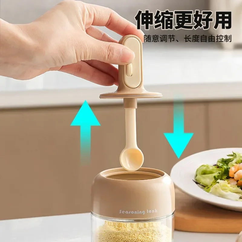 Sealed Seasoning Jar with Spoon Cover