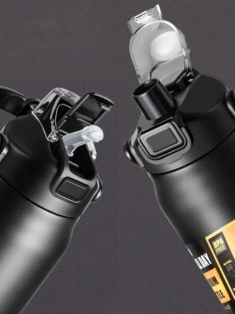 Stainless Steel Thermos with Straw