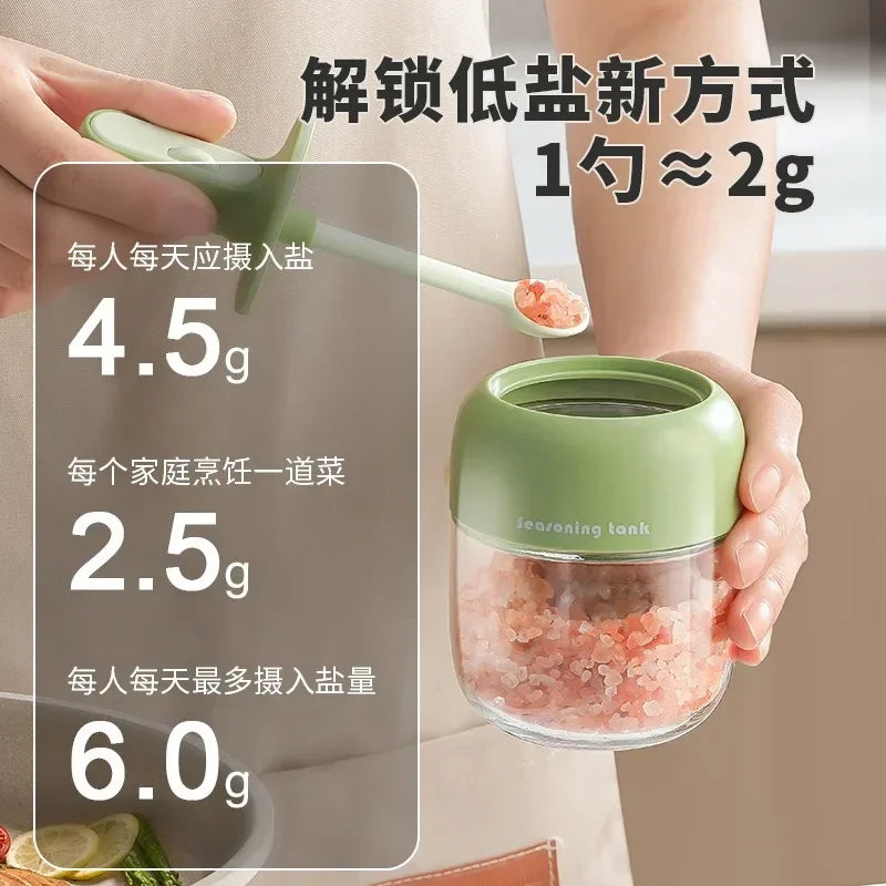 Sealed Seasoning Jar with Spoon Cover