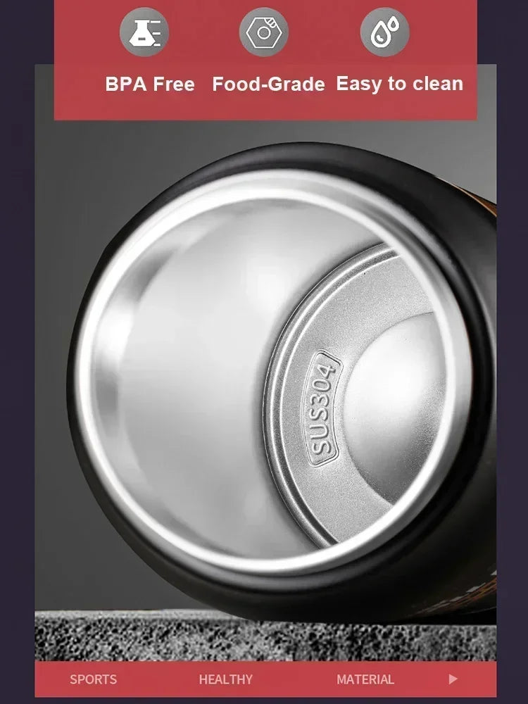 Stainless Steel Thermos with Straw