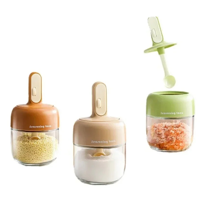 Sealed Seasoning Jar with Spoon Cover