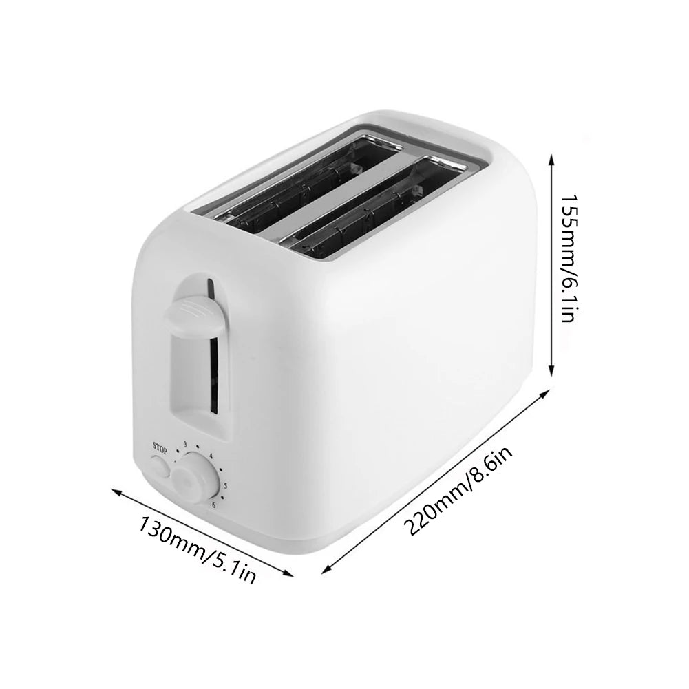 Automatic 2-Slice Toaster with Crumb Tray
