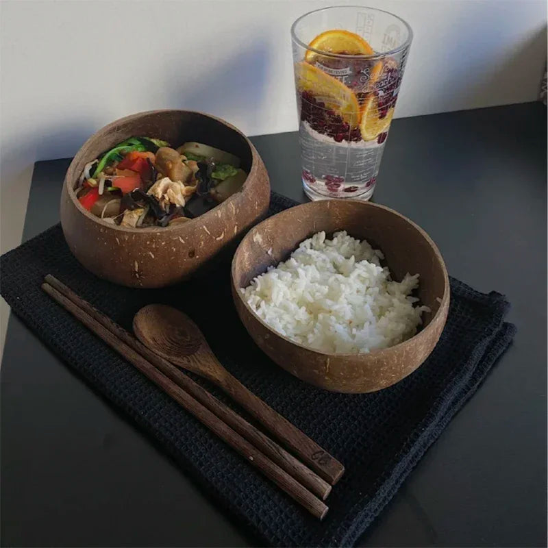 Handmade Coconut Bowl Dinner Set