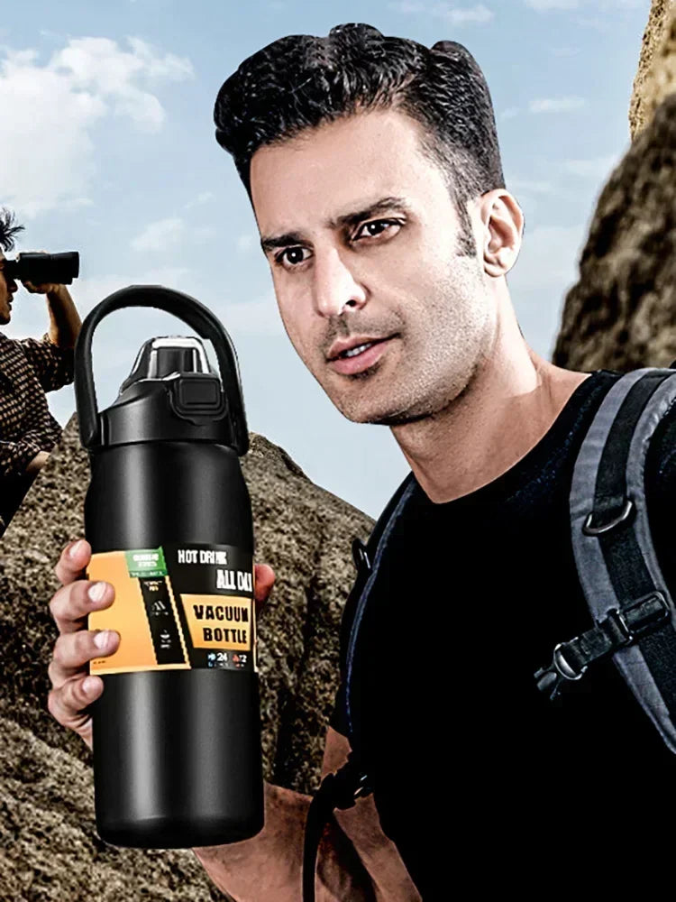 Stainless Steel Thermos with Straw