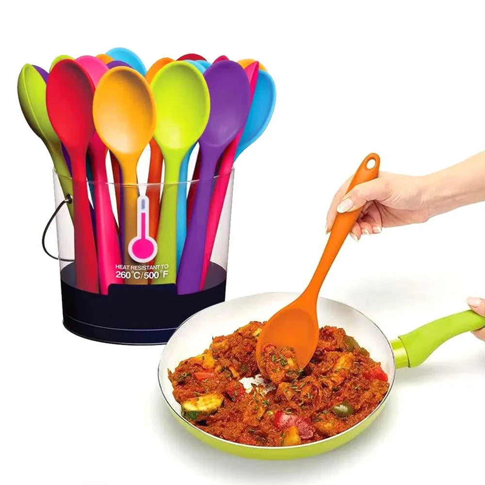 Soft Silicone Stirring Spoon