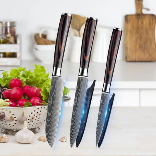 3-Piece Stainless Steel Knife Set