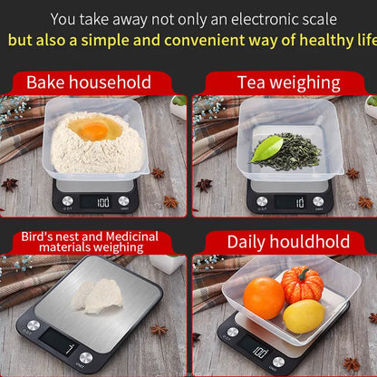 15Kg Kitchen Scale Digital Stainless Steel